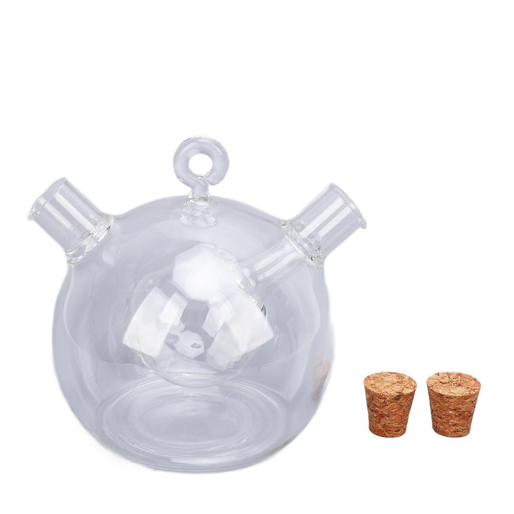 Dozownik do oliwy i octu 2 w 1 Szklany podwójny dzióbek do nalewania Butelka karafka na oliwę i ocet