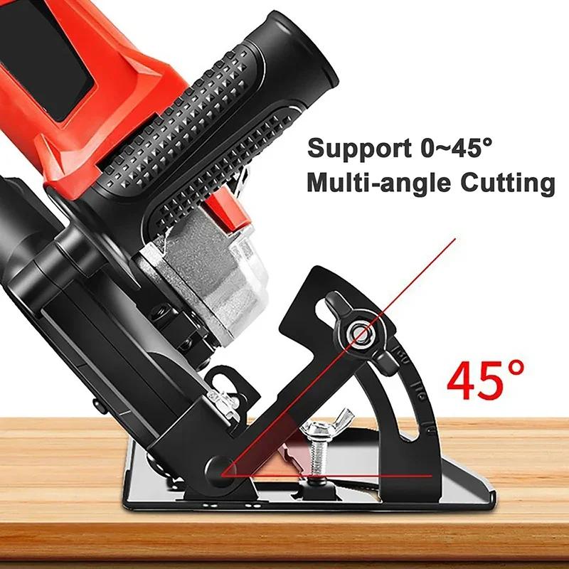 Hand Angle Grinder Converter To Cutter Adjustable 40mm Depth Grinder Bracket To Cutting Woodworking Table Tool with Guide Ruler