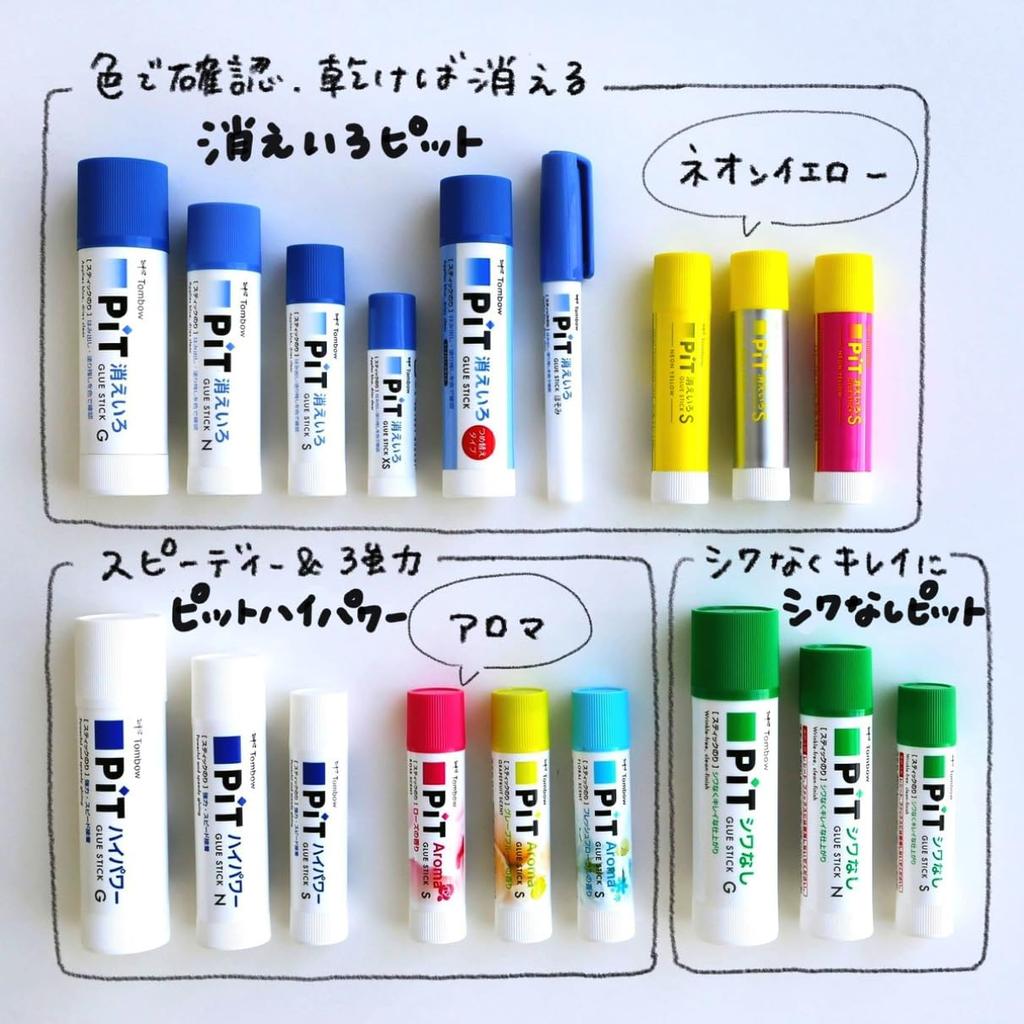 Tombow Pencil PiT Glue Stick To Use Even On Thin G Size 20 Sticks Wrinkle-Free (Easy Paper) (39g) PT-GAS-20P