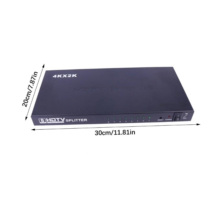1x8 HDTV Distribution Amplifier With 4K60Hz Resolution Output Intelligent Switching For Gaming Consoles And PC