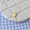 Sterling Silver & Imitation Gold Lotus Bow Star Spacer Beads for Baby Rope Weaving