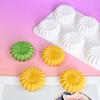 Baking Tool 6-Cavity Silicone Mold Spiral Flower Reusable Chocolate Mold Non-Stick Flexible Dessert Mold Baking