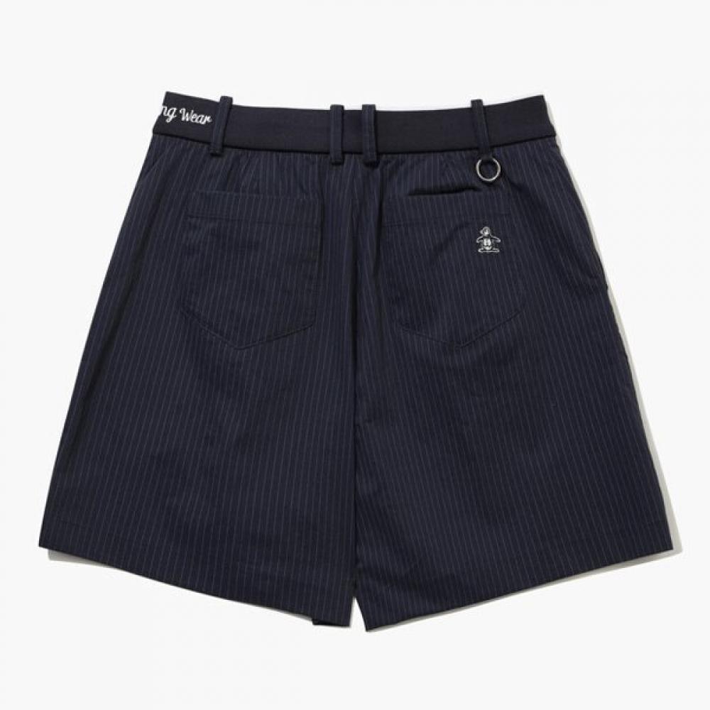 Munsingwear Women Stripe Shorts Navy Mr222lsp45