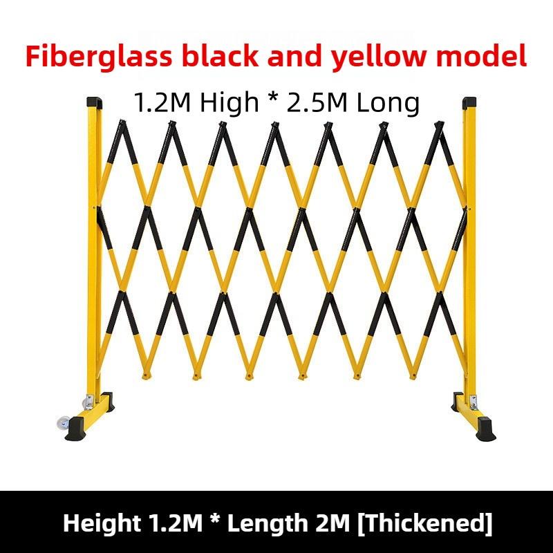 Movable Power Safety Construction Isolation Baffle Fiberglass Telescopic Fence Insulated Collapsible Tubular Guardrail