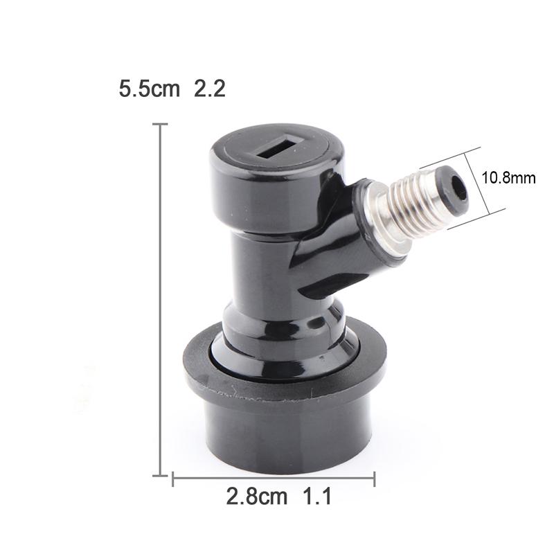 4 Piezas Conector de Bloqueo de Bola, Desconexión de Bloqueo de Bola para Barril de Cerveza, Conectores de Líquido / Gas para Elaboración Casera, Piezas para Barril Corny / Cornelius