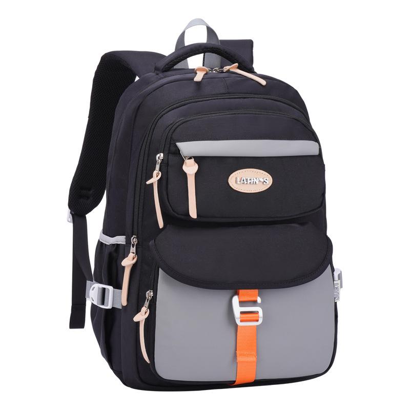 Junior High School Student Schoolbag for Female Primary School Students To Reduce the Burden and Protect the Spine, Light and Large-capacity