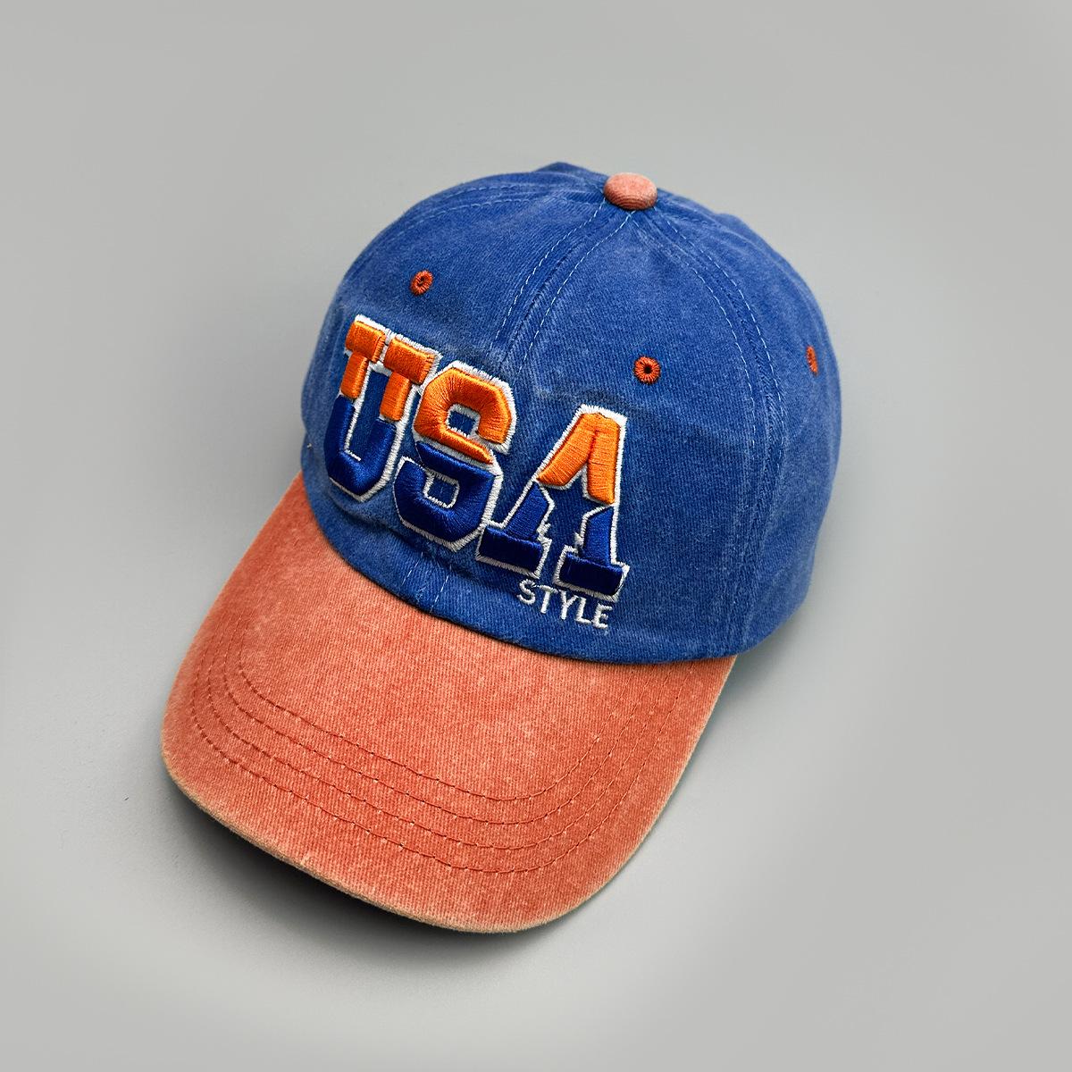 

New Fashion Fastball Cap Classic Usa Embroidered American Flag Baseball Caps For Men Women Snapback Hat Unisex Hip Hop Hats 52-60cm
