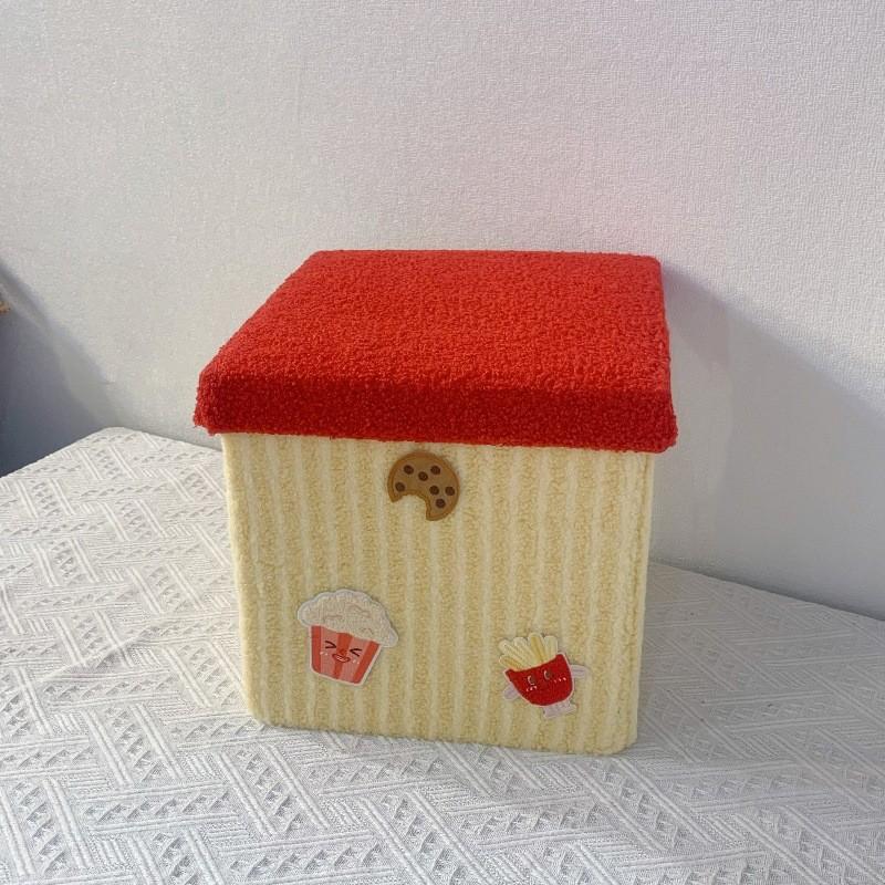 Banqueta de Armazenamento Moderna Com Capa Para Sapatos e Lanches Ideal Para Uso na Entrada
