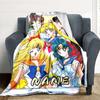 Custom 1pc Sailor Moon Adventure Blanket, Soft And Comfortable Blanket, Casual Warm, Camping Travel Blanket, Birthday Gift Q91385