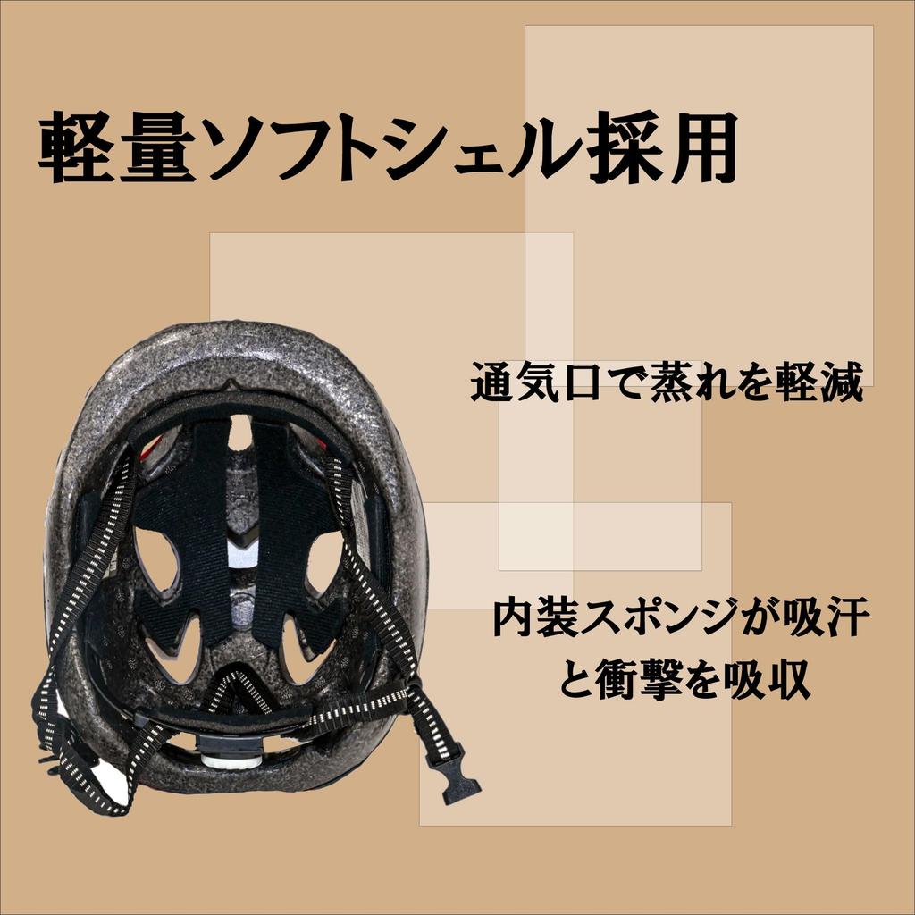 SAGISAKA Junior Bicycle Helmet, Standard Model, 46405, Line Pink, Size M, 52-56cm (20.6-22.2 inches)