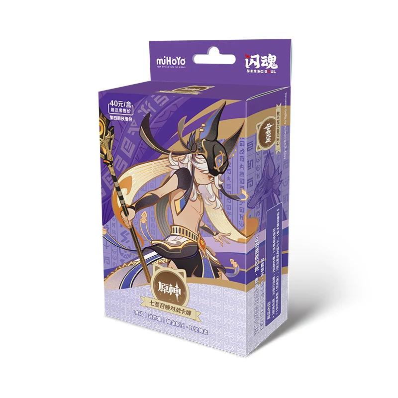 Genuine Genshin Impact Card Seven Saints Summoning Battle Cards Booster Packs Game Peripheral Cards Board Games Collectible Card
