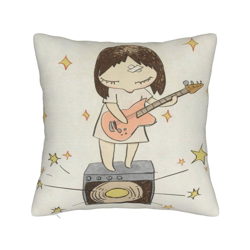 Art Yoshitomo Nara Printed Pillowcase Cushion Cover Throw Pillow Cover Warm Bed Decoration Square Multiple Sizes