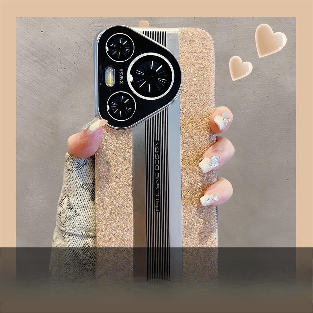 Huawei Mate60pro Porsche Glitzer Handyhülle, Matt Pura70, Magic6 Luxus Schutzhülle 5