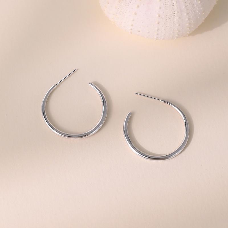 Damen 2026 Hochwertige Schlichte Creolen - Ohrstecker im leichten Luxusstil