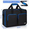 AKOZLIN PS5 Storage Protective Case for Travel Carrying Multifunctional Shoulder Bag for Controller Large Black Blue Bag, PS5/PS4, Bag, Travel,