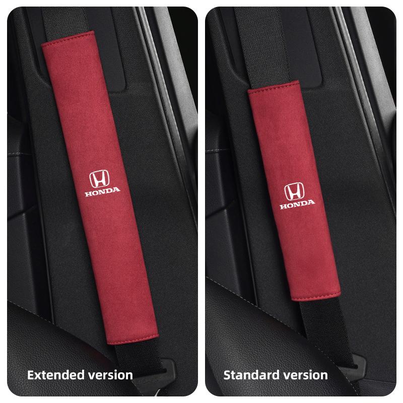 Car Accessories Seat Belt Shoulder Protector Covers For Honda Civic Fit Jazz Accord Pilot CRV Odyssey Passport City Shuttle HRV akn256