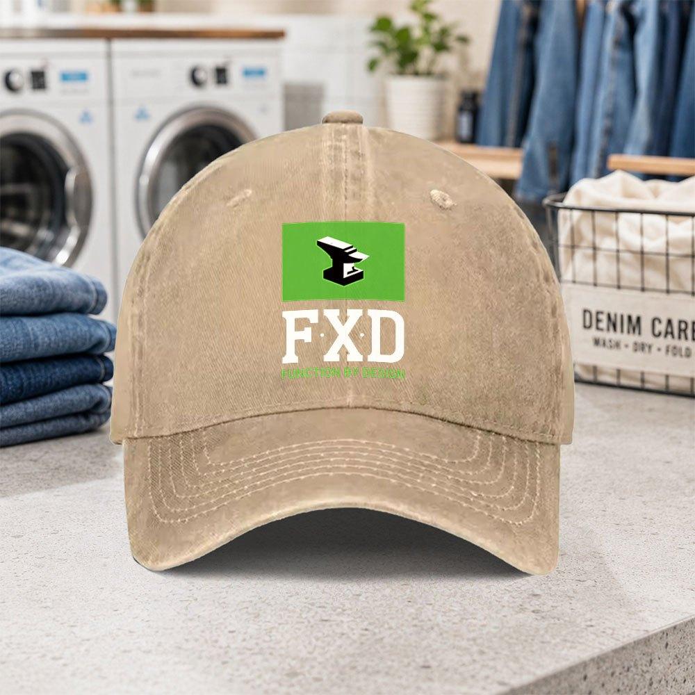 FXD Washed Baseball Cap Adjustable Lightweight Duckbill Hat for Parties Gatherings Fashion Outdoor
