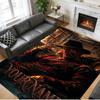 Crystal Velvet Rug Custom Name Text, Soft Non Slip Floor Mat Home DecorA Nightmare On Elm Street Freddy Krueger