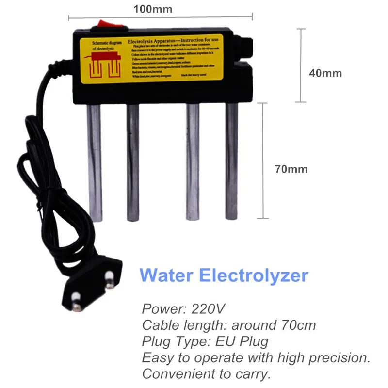 220V Water Electrolyser High Precision Water Quality Tester EU Plug TDS Meter Electrolysis Analyzer for Drinking Water Aquarium