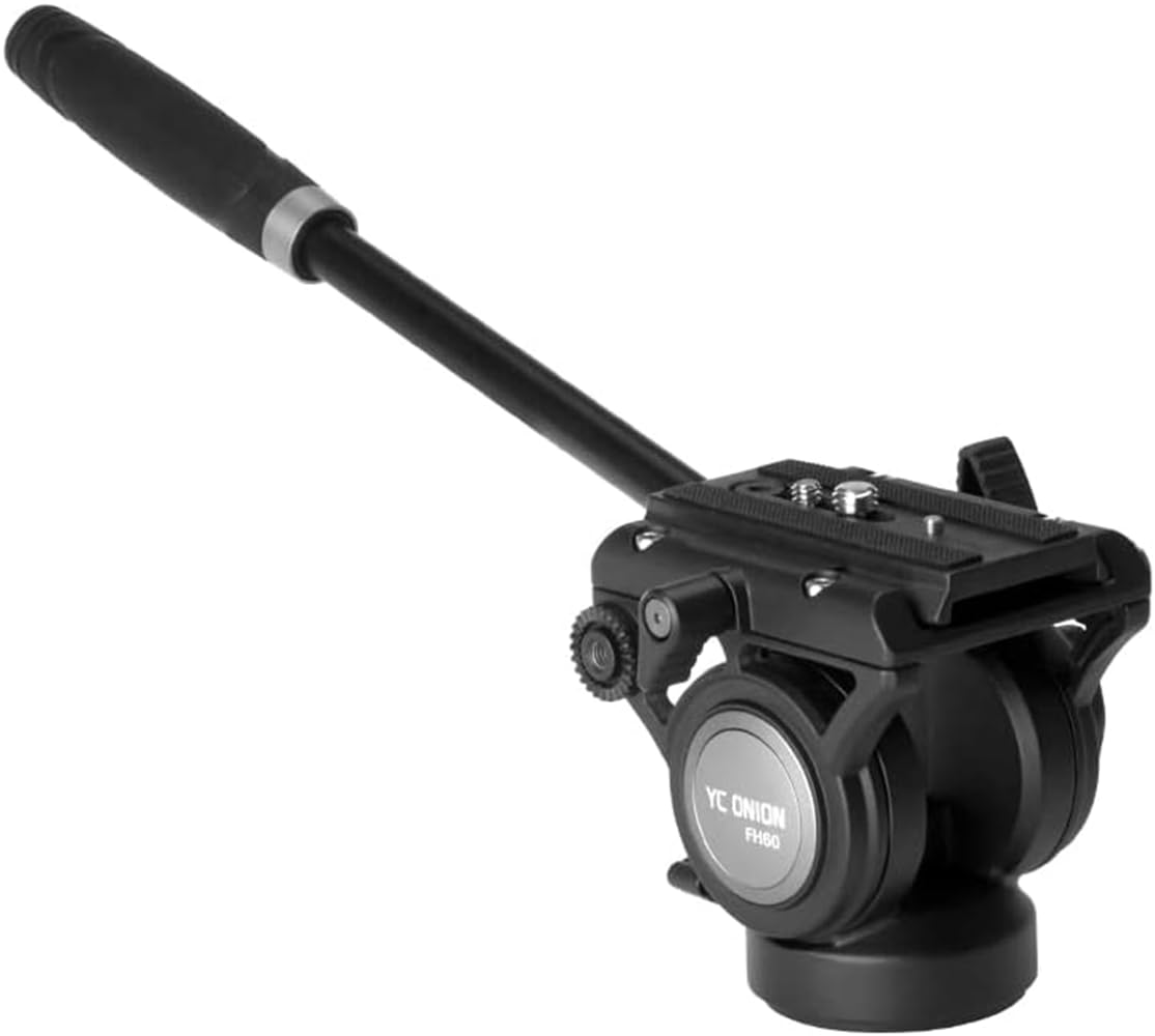 YC Onion FH60 Fluid Head for Camera Tripods Pro Microfilm for Photography (Pineta Monopod) - Event/Conference чёрный