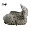 Outdoor Functional Art Fish Shape Rainwater Diverter, Decorative Gutter Downspout Statue, Decor Sculpture for Garden Patio Yard Ornament Landscape