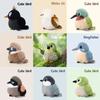 Bird Series Myna Sparrow Plush Toy Beautiful Kingfisher Tit Shrikes Doll Fork-tailed Sunbird White-eye Stuffed Toy Animal Decor