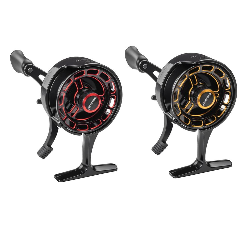 Ice Fishing Reel Ice Fishing Supplies Compact Easy To Use High Strength Ice Reel 3+1 BB for Freshwater Saltwater Summer River