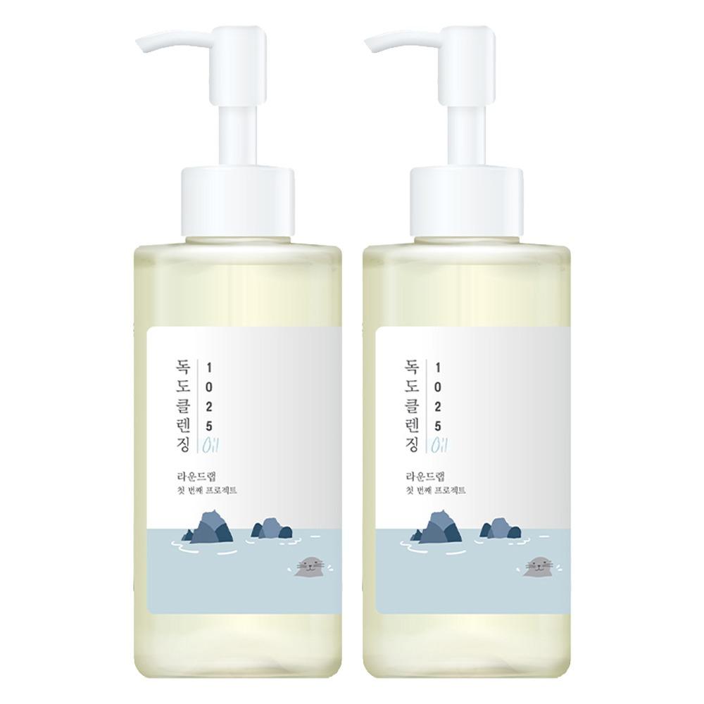 

Round Lab 1025 Dokdo Cleansing Oil 200ml Duo Set - Gentle Sebum & Blackhead Care with Deep Sea Water for Sensitive Skin (2 Pack)