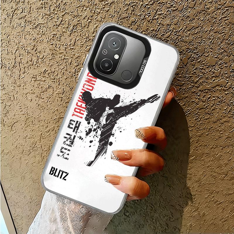 Taekwondo Kungfu Desgin Shockproof Phone Case for Xiaomi Poco X7 X6 X5 X3 Pro F7 Ultra M8 Redmi 15C 15 14C 13C 12C 10C 13 12 10