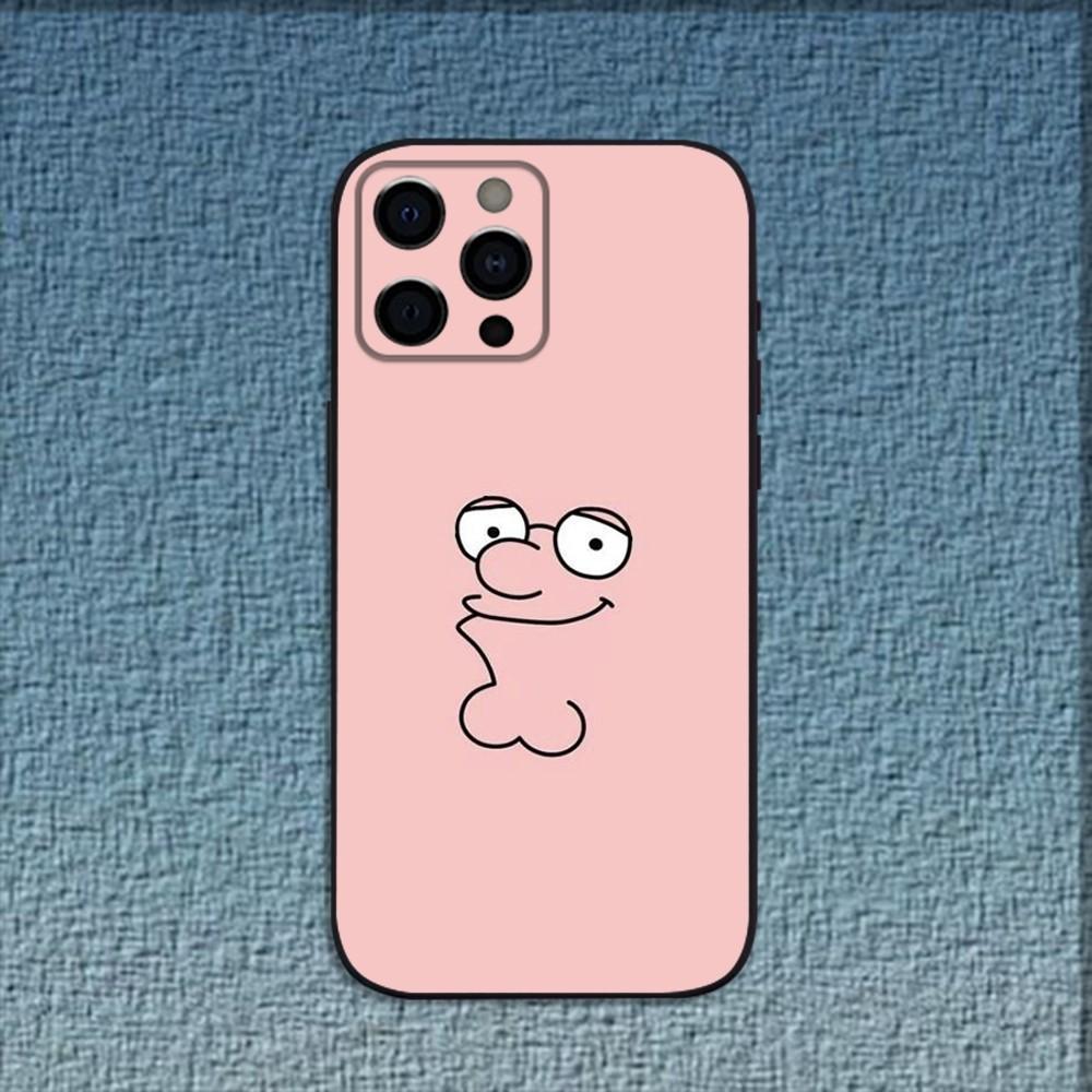 F-Family Funny Guy Phone Case For iPhone 16,15,14,13,12,11,Pro,X,XS,Max,XR,Plus,Mini Soft Black Cover