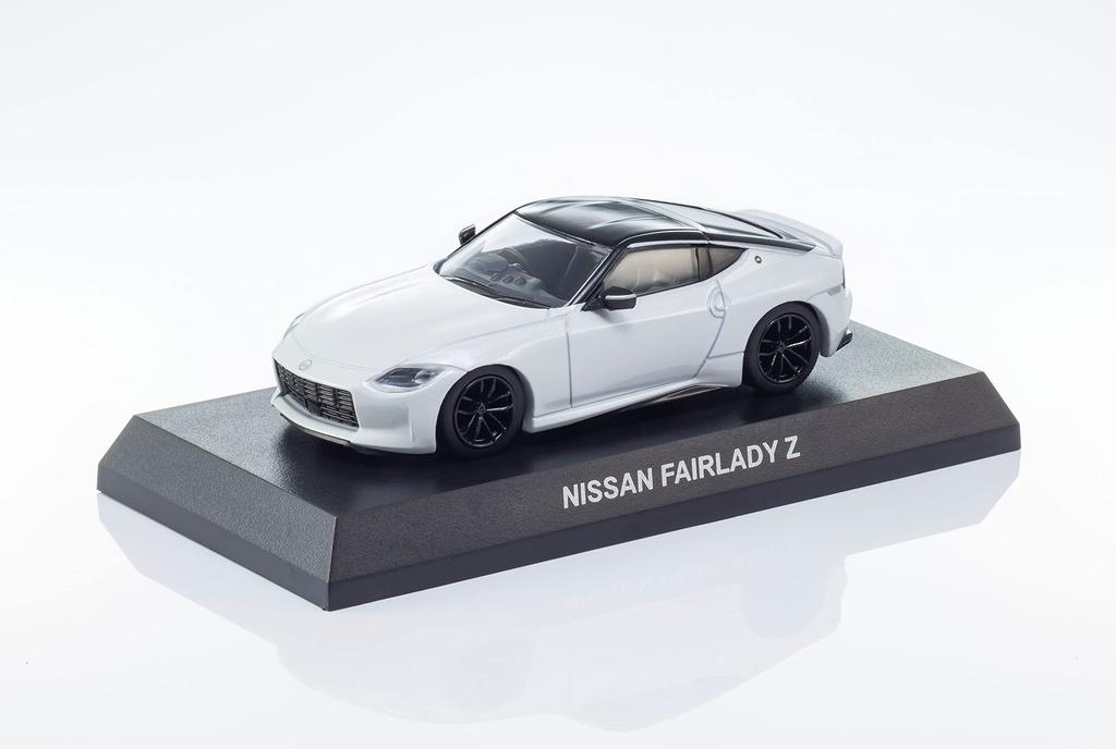 Kyosho KYOSHO MINI CAR BOOK Nissan Fairlady Z White Finished Product & No.13 1/64