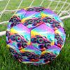 1pc Rainbow Monster Truck Theme Soccer Ball Football, Size 5, Lightweight PVC, Outdoor Training Soccer Ball,Gift c65138