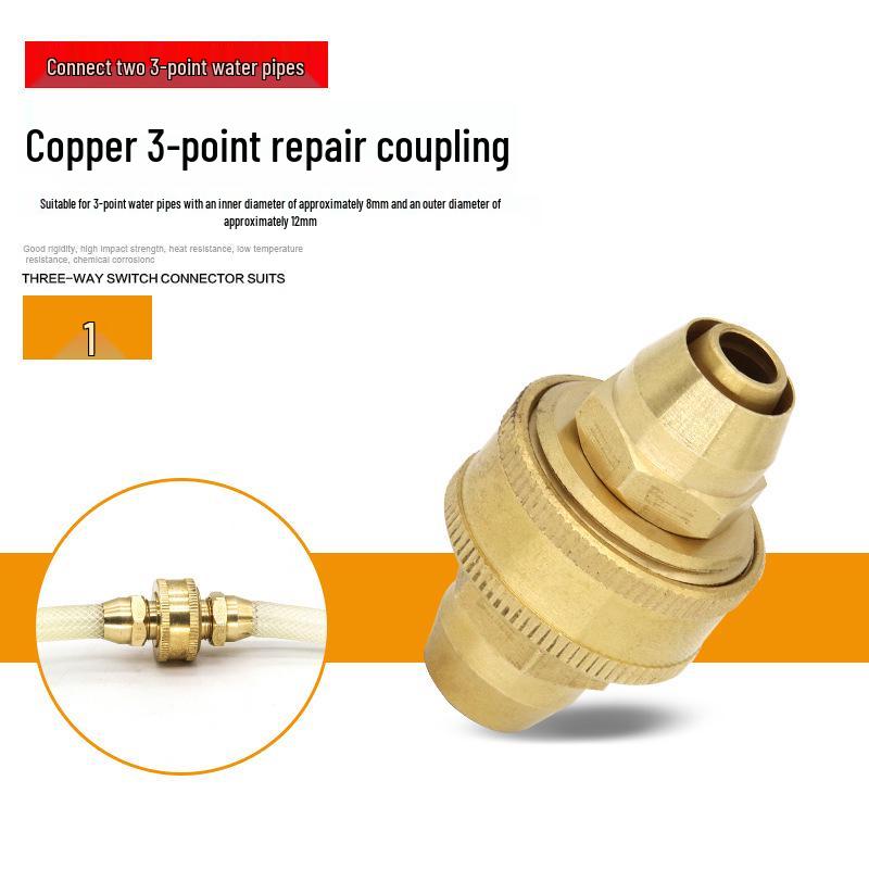Garden Hose Quick Connect & Repair Joint, 3/4-Inch & 1-Inch, 4-Point & 6-Point Extension.