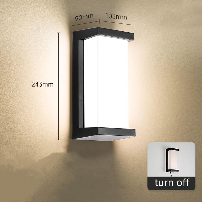 

LED Wall Light with Motion Sensor Outdoor Porch Balcony Garden Courtyard Lamp warm light
