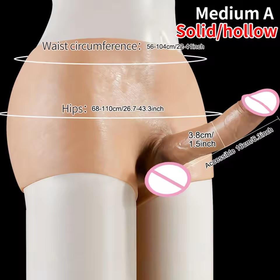 Kadınlar İçin Giyilebilir Gerçekçi Büyük Penis Dildo Külotlu Esnek G Noktası Dildoları Külotlu Dick Lezbiyenler İçin Silikon Seks Oyuncakları