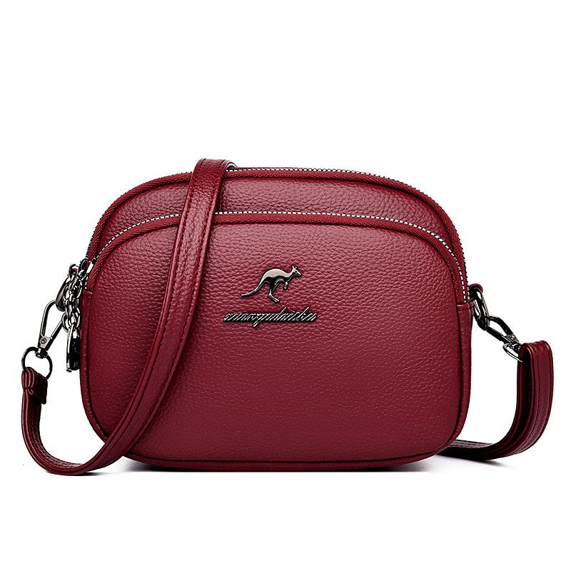 Women's Bag New Casual Small Square Bag Multi-compartment Shoulder Messenger Bag Mother Bag Atmospheric Women's Bag