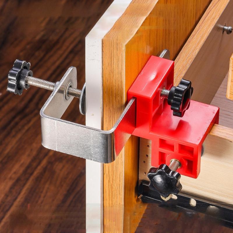 Stainless Steel Drawer Panel Clamp Woodworking Jig Steel Drawer Panel Clips Drawer Front Installation Clamp