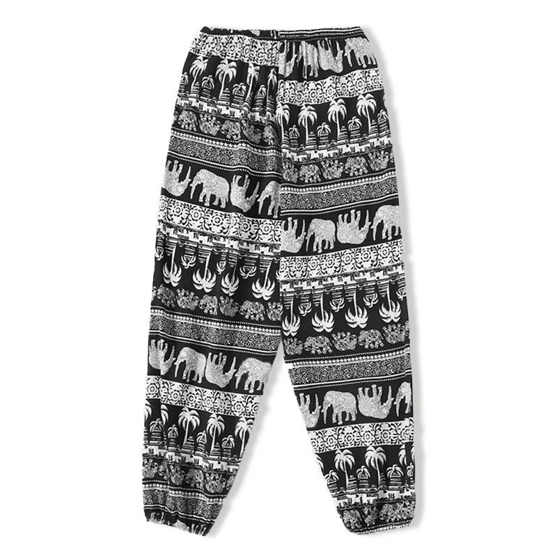 Summer Family Bunched Feet Beach Pants Summer Matching Jogger Pants Beach Pants Female