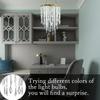 Crystal Chandelier Pendant for Birthday and Wedding Decorations (No Light Source)