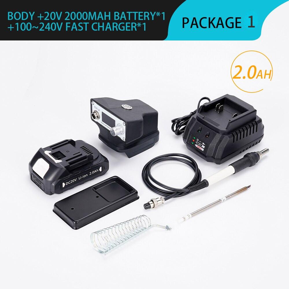 70W T12 Wireless Portable Resistance Welder Station Digital Display Electric Welding Soldering Iron IC Repair Solder Tool