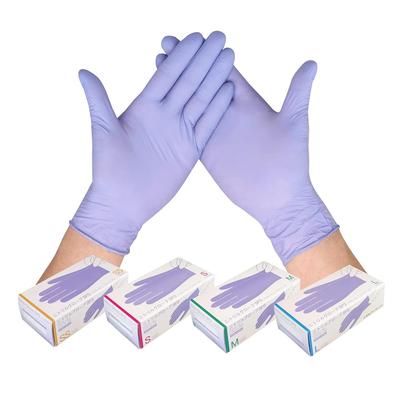 First Rate Nitrile Gloves SP3 Powder-Free S Soft Purple 150pcs 0.09mm Disposable Food Safe