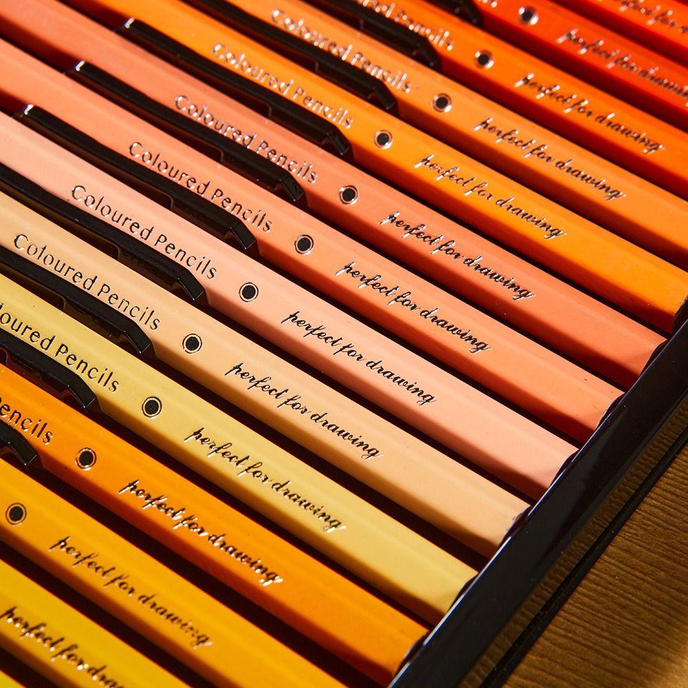 Professional 48/72 Colors Pencil Set Kawaii Student Pencil Oily Colored Pencil Artist