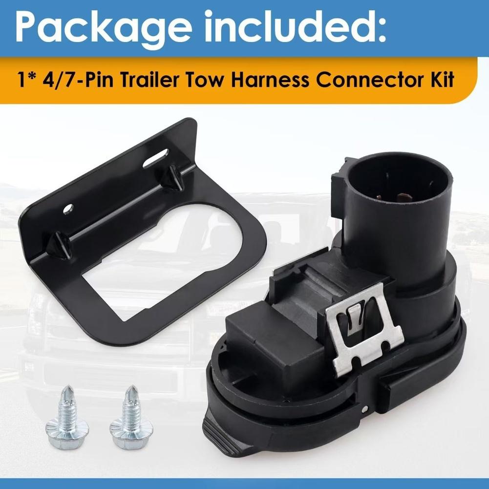 Connector Trailer Brake Harness Trailer Brake Harness Towing 7P To 4P Flat Connector For Ford 9U5Z-14489-MAA