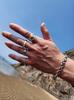 Sterlingworth Meteor-R1 Natural Stone Silver Ring
