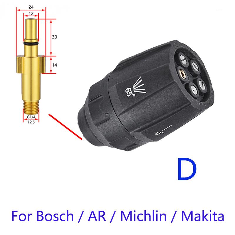 Hochdruckdüse Autowaschpistole Quick Jet Tips Waschdüsen für Karcher Parksdie Nilfisk Bosch Adapter