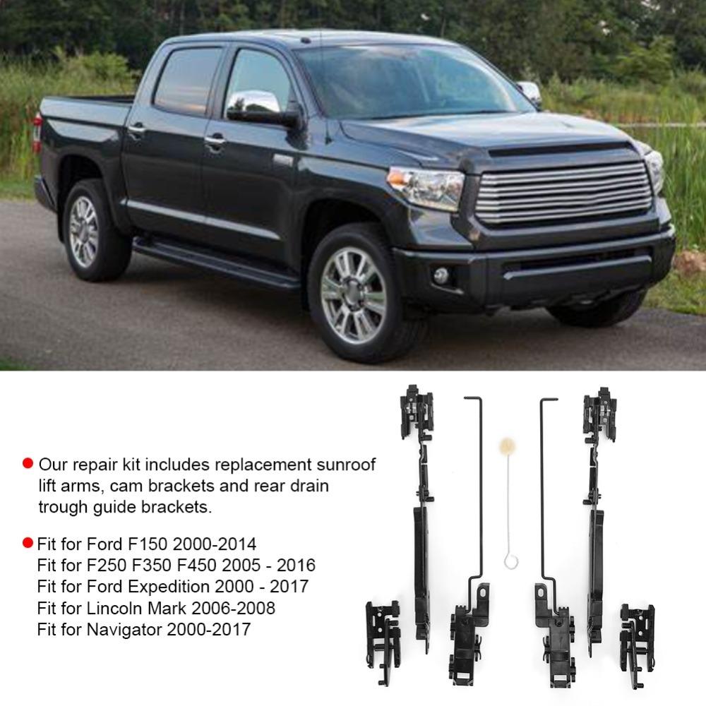 Black Sunroof Track Repair Kit for Ford F150 2000 to 2014 / F250 / F350 / F450 / Expedition
