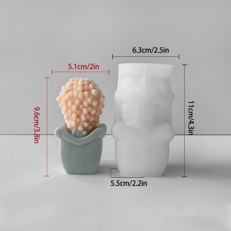 Portable Silicone Molds for Making Beautiful Scented Candle and Ornament Practical Candle Molds for Soaps and Crafts