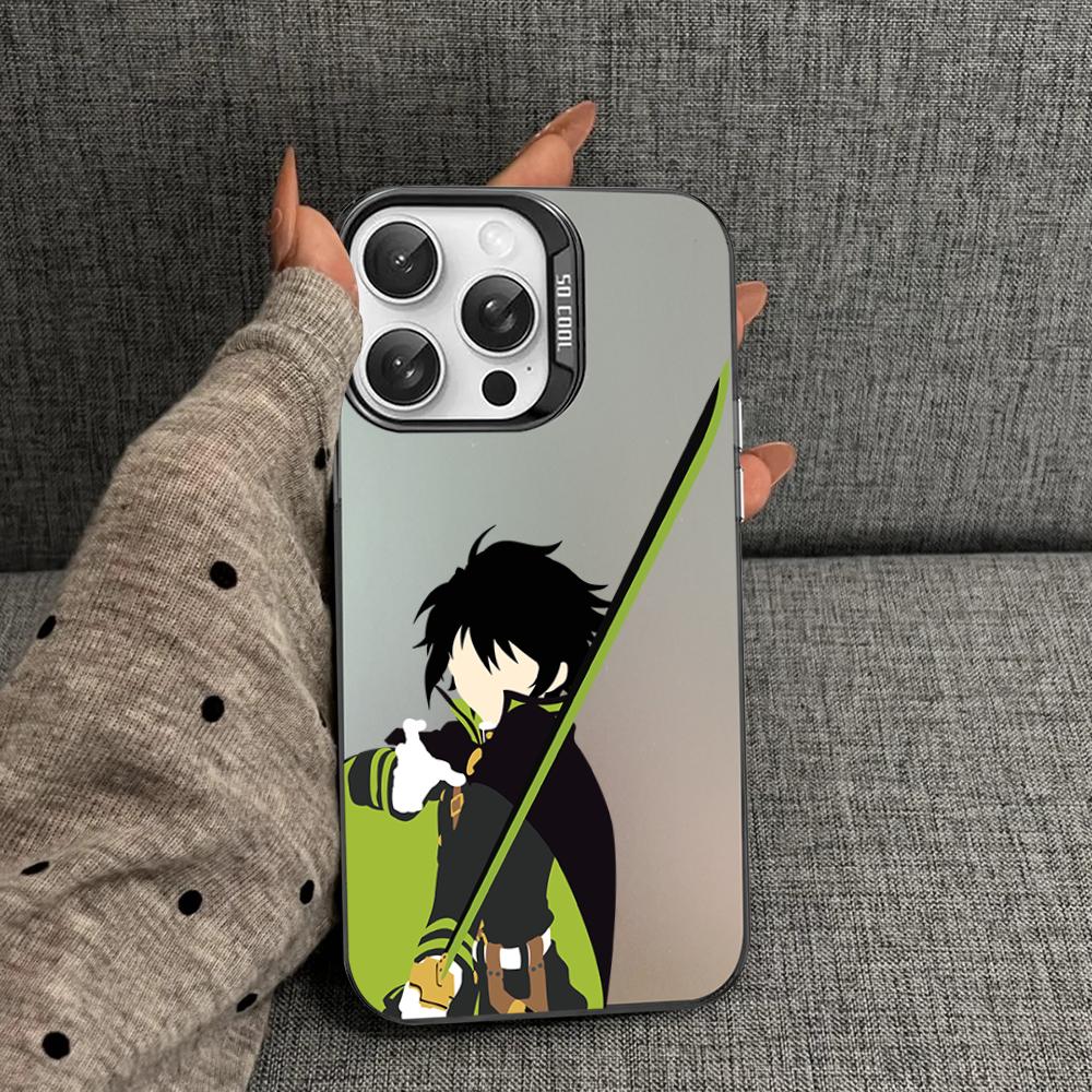 Anime Seraph of the end Yuichiro Hyakuya Phone Case For iPhone16 15 14 13 12 11 Pro Max X XR 8 7Plus Matte Shockproof Back Cover