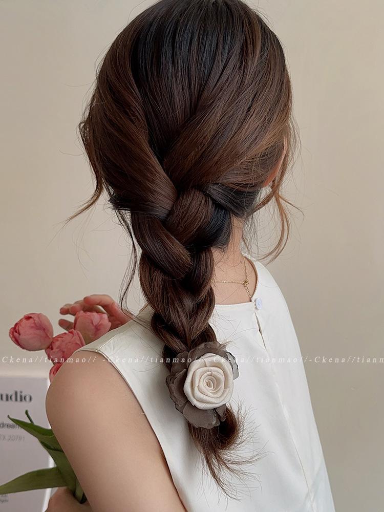 

Богиня Атмосферы: Ручная работа 2024 Заколка для волос «Роза» - Новый китайский стиль, Элегантный женский аксессуар