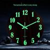 12" (30cm) Luminous Wooden Clock: Minimalist Silent Wall Clock for Living Room Decor